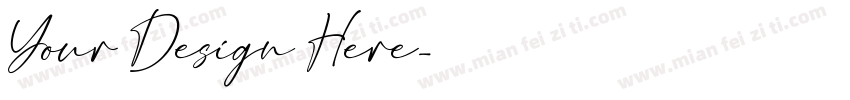 Your Design Here字体转换